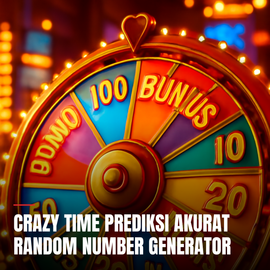 Crazy Time prediksi pada roda permainan kasino